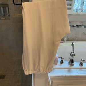 Eileen Fisher Cream Straight Leg Pants Soft Fabric